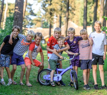kinderen en fiets