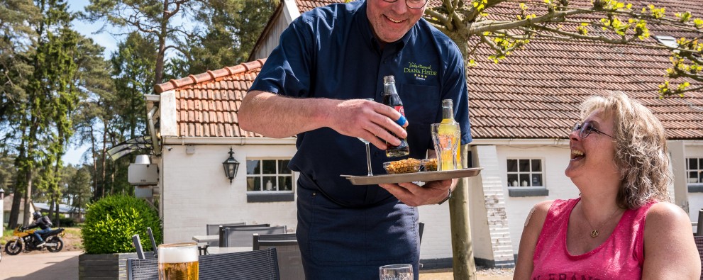 Restaurant met terras bij Diana Heide Drenthe